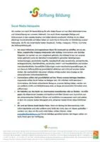 Social Media Netiquette der Stiftung Bildung - Vorschaubild