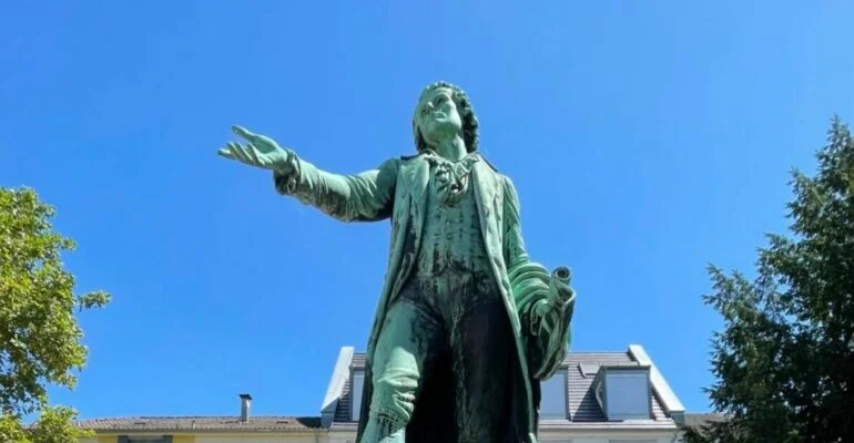 Statue Friedrich Schillers in Mannheim