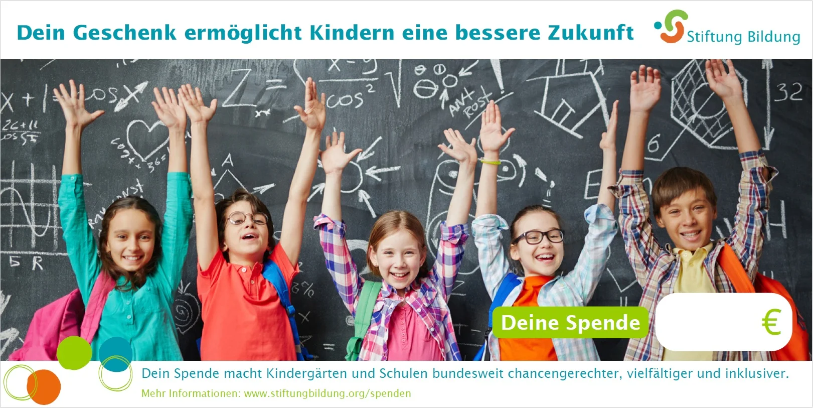 Vorschaubild für die Karte 'Geschenkspende' mit dem Motiv Kinder, zum Download