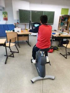 Ergometer im Klassenzimmer